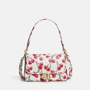 NWT Coach Soft Tabby Shoulder Bag With Cherry Print